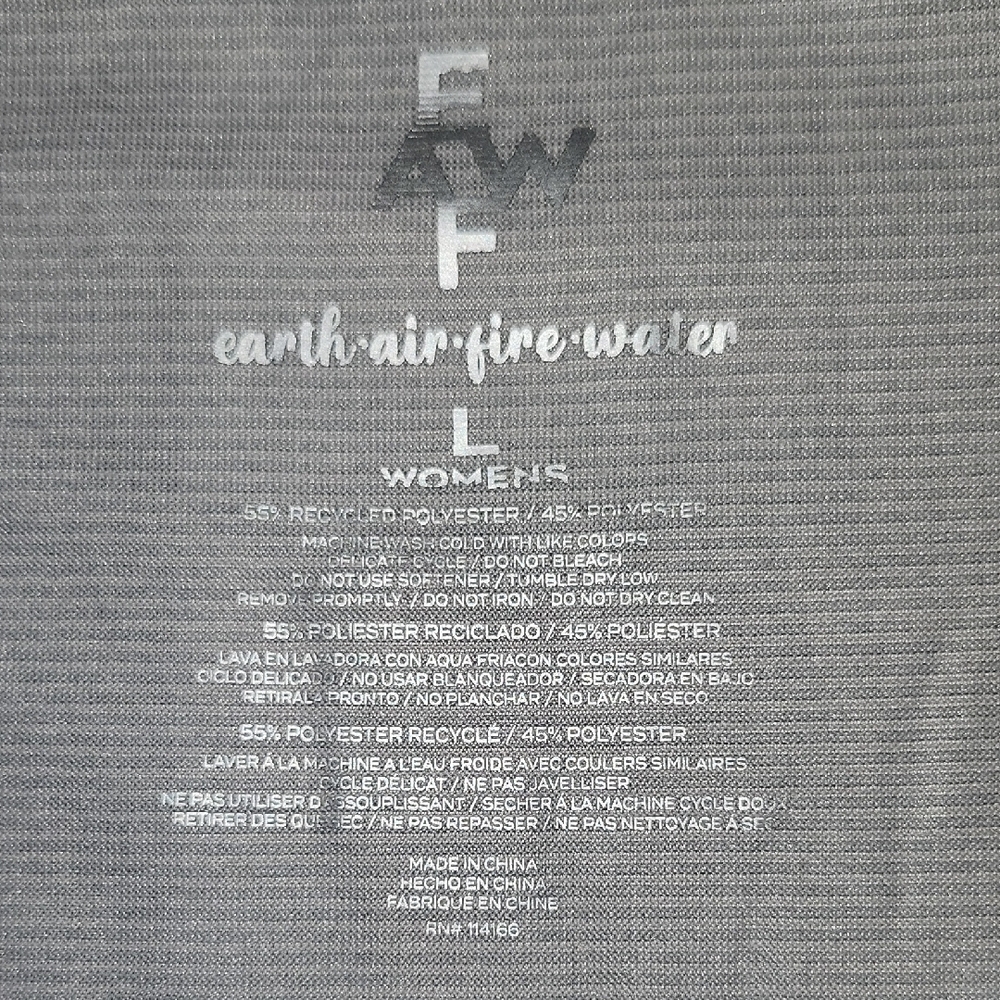 Colosseum Women's Afloat Strappy Racerback Tank | Earth, Air, Fire, Water | L - Picture 10 of 12